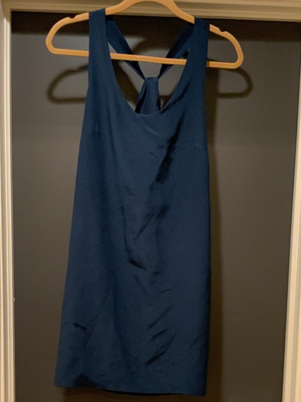J. Crew Navy  Knot-Back Shift Dress